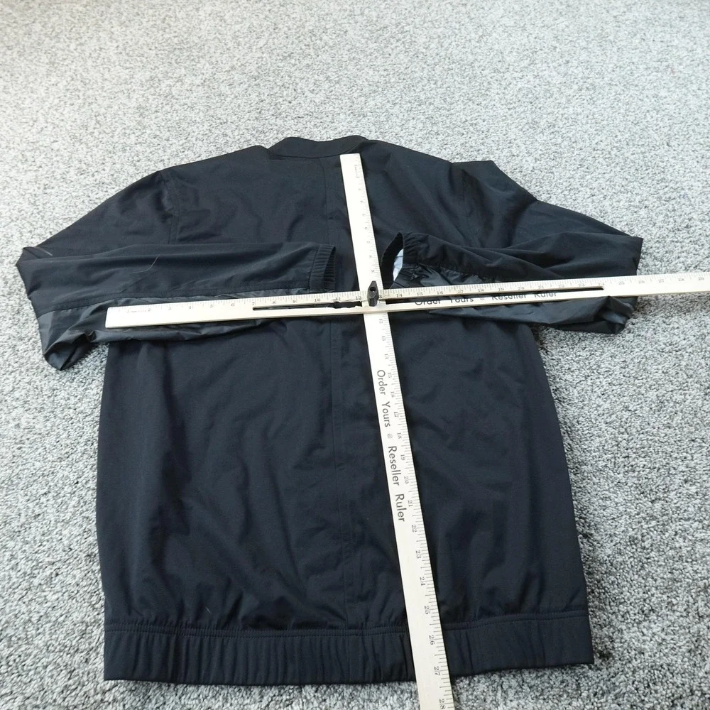 Nike Jacket Mens M Black Shield Full Zip Windbreaker Coat Golf Running Training